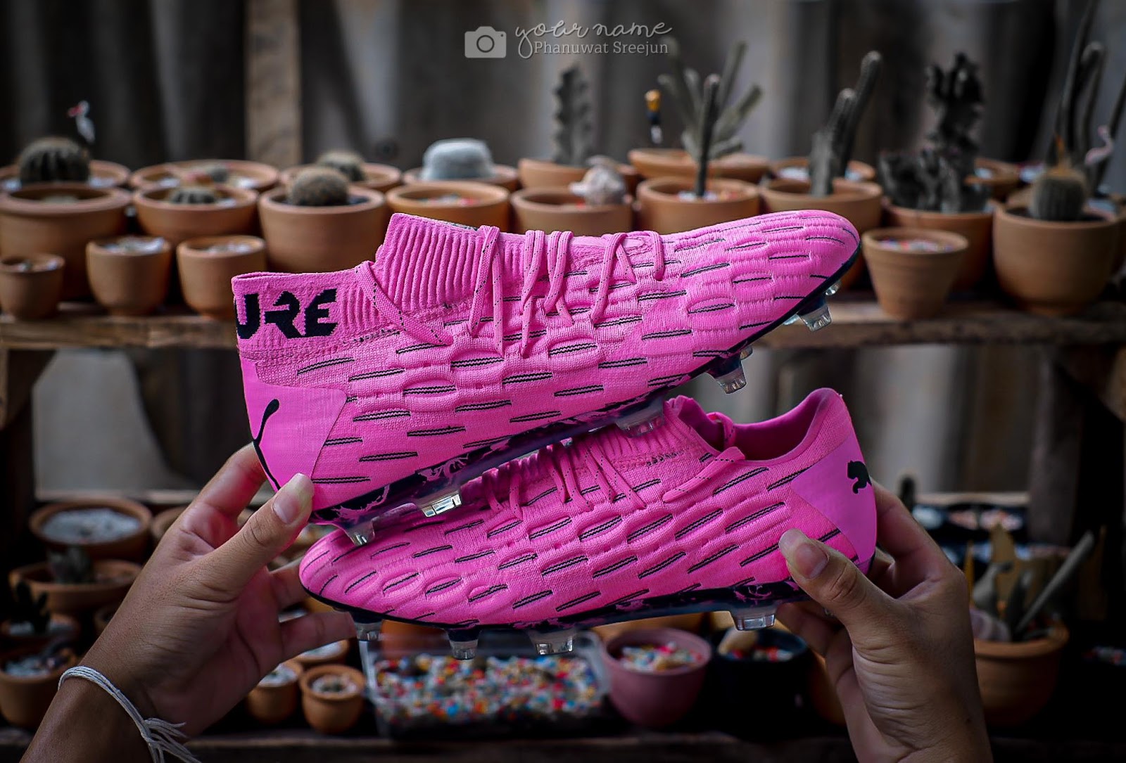 puma football boots pink