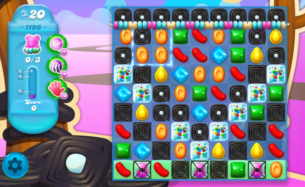 Candy Crush Soda Saga level 1196 Candy Crush Soda Saga level 1196
