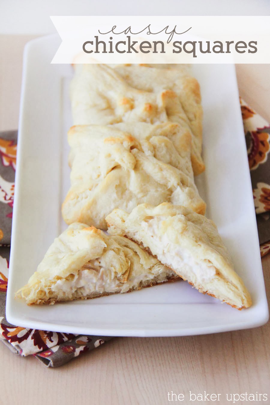 The Baker Upstairs easy chicken squares