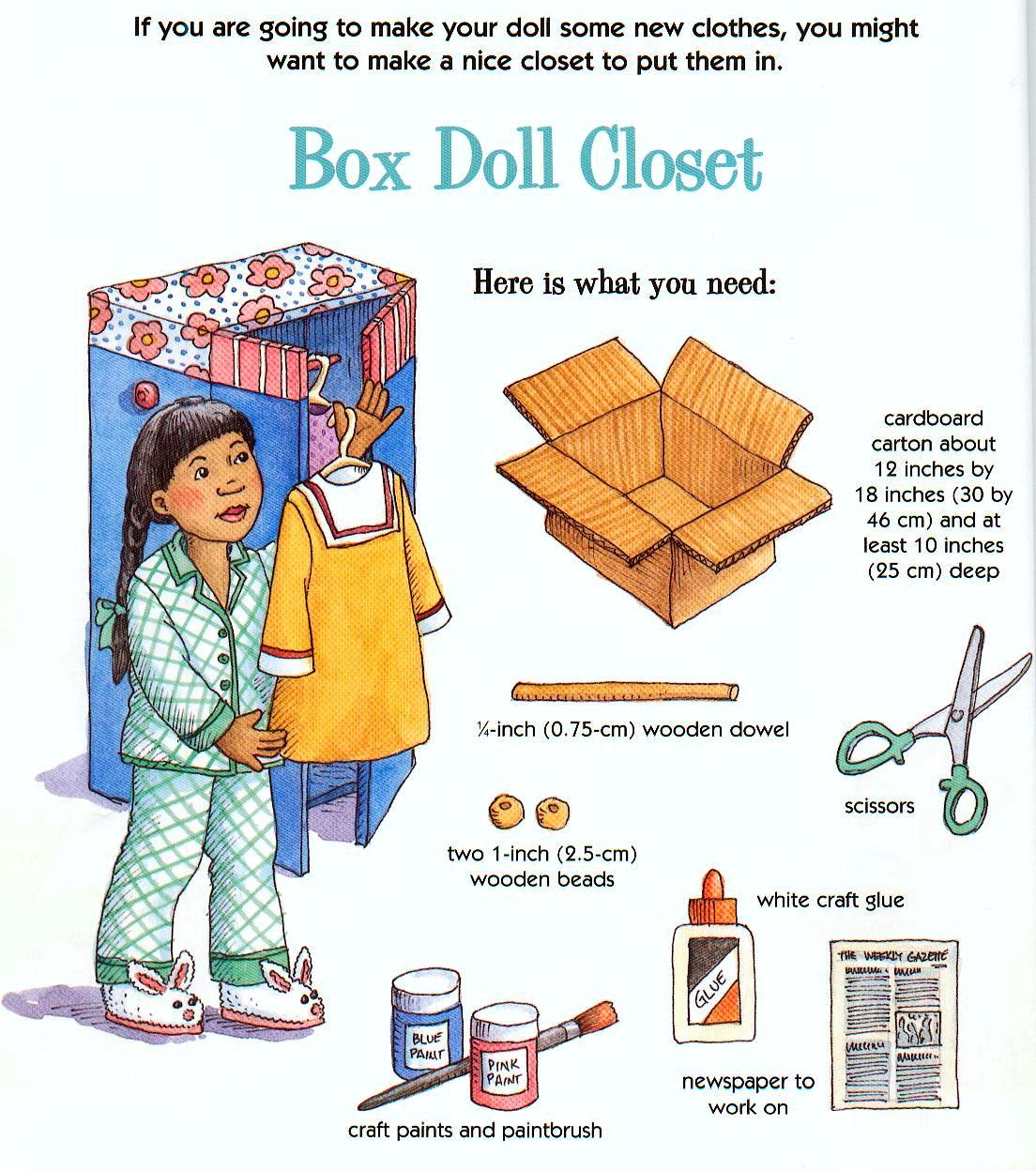 Living A Doll's Life How To Make 18" Doll Closet