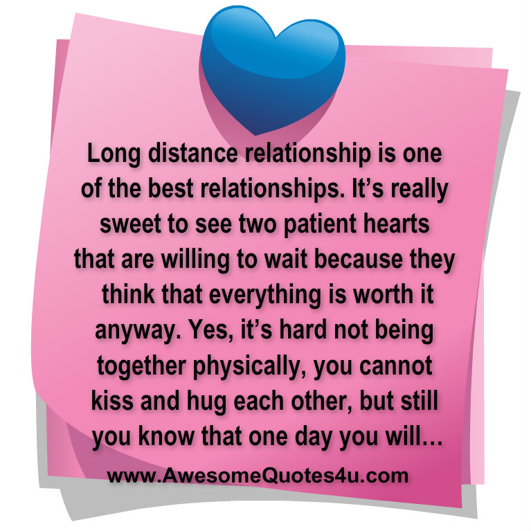 Awesome Quotes: Long Distance Relationship..