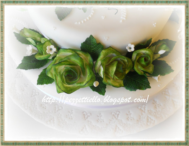 Verdi rose - Green Roses cake,