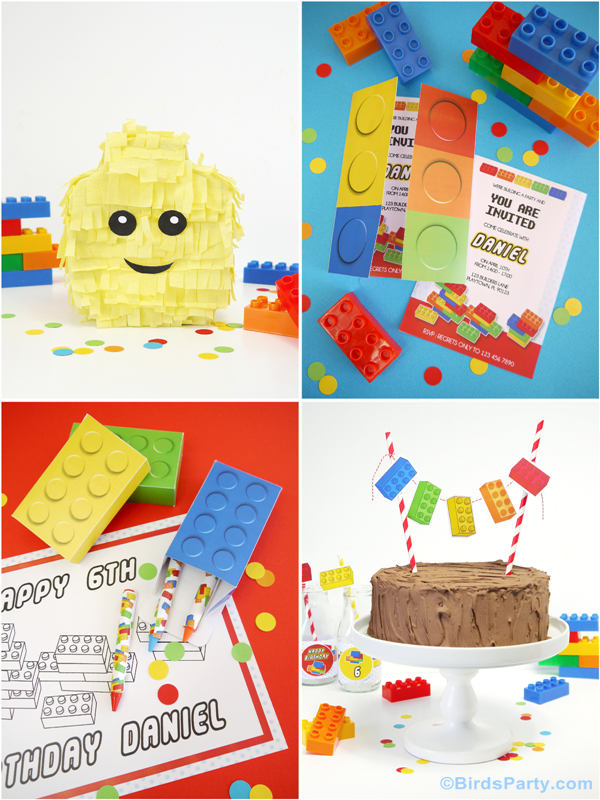 Kids Party Ideas | A Lego Inspired Birthday - BirdsParty.com