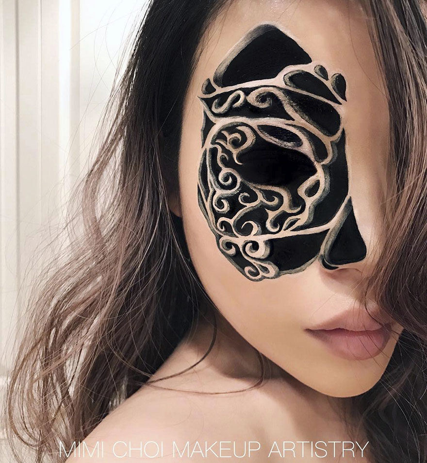 #16 - Woman Gives Up Teaching To Create Optical Illusions With Makeup, And It’s Messing With Our Minds #16 - Woman Gives Up Teaching To Create Optical Illusions With Makeup, And It’s Messing With Our Minds