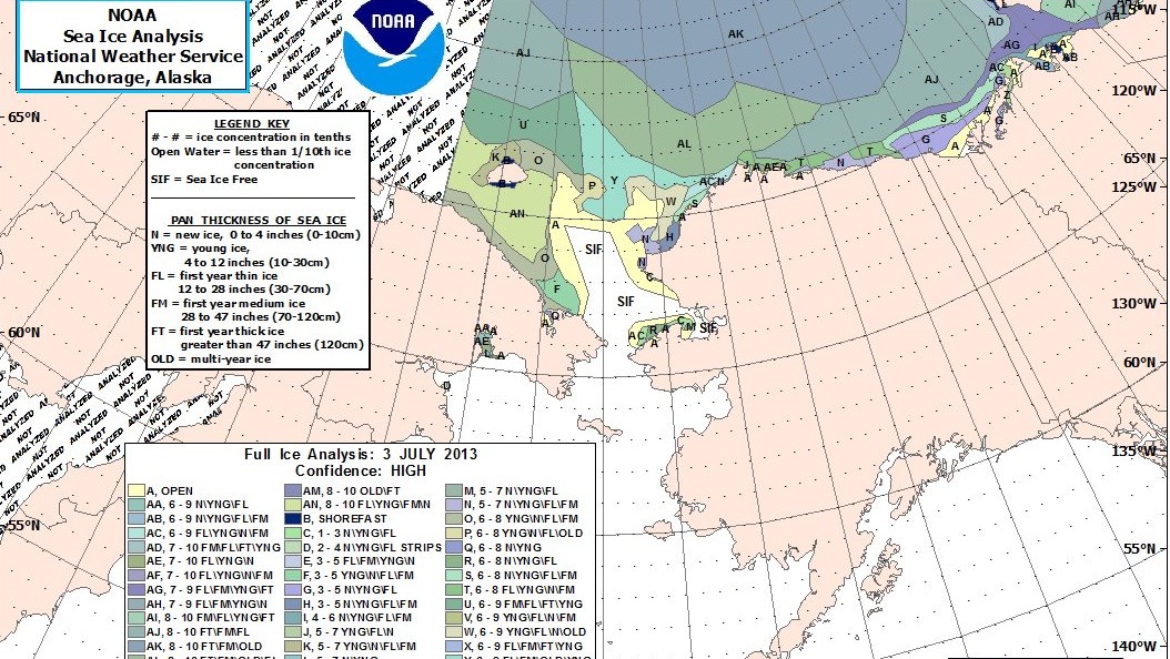 Northwest Passage 2013 Alaska Weather looks VERY GOOD for Charles