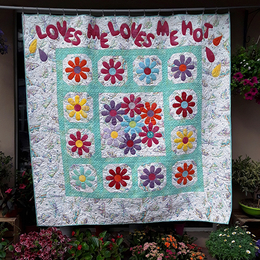 Quilting Land Loves me, loves me not Quilt