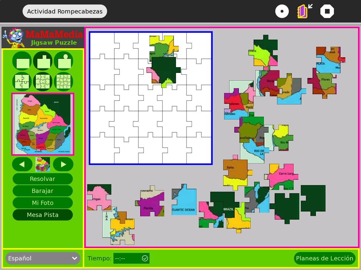 Creando con Ceibal Rompecabezas de Uruguay