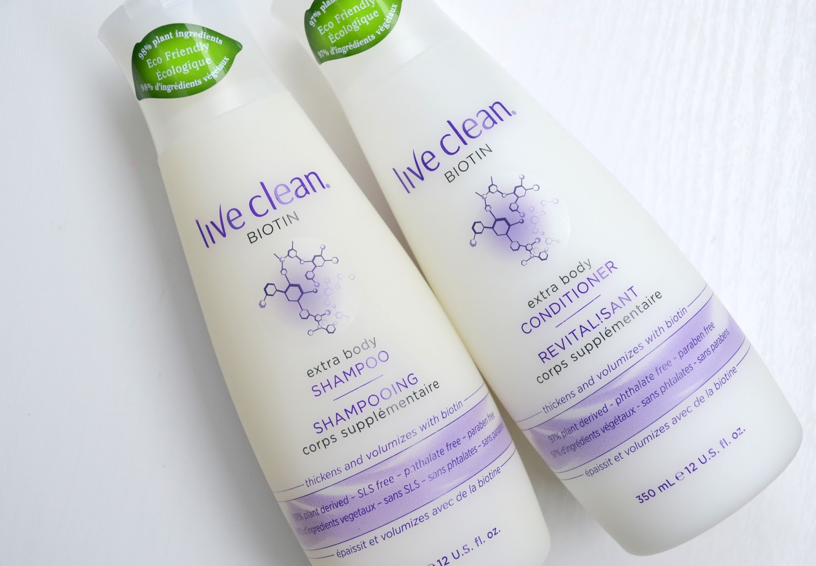 HAIR Live Clean Biotin Extra Body Shampoo and Conditioner Cosmetic