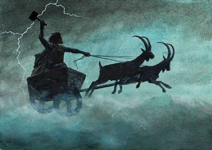 El grimorio de bestias Tanngnjóstr y Tanngrisnir