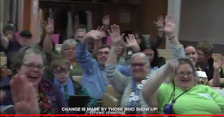 Crowd cheering at January 31 Advoacy Day