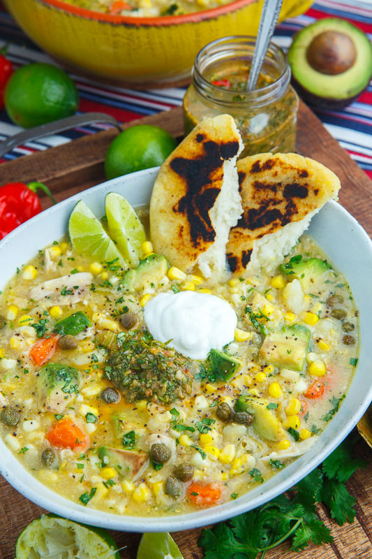 Colombian Chicken and Corn Soup (Ajiaco) Colombian Chicken and Corn Soup (Ajiaco)