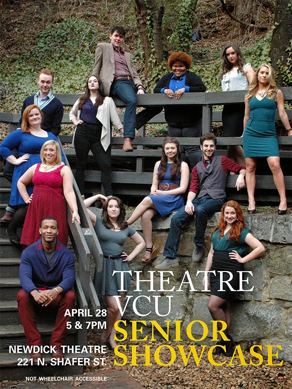 Theatre VCU Backstage Pass Senior Showcase 2014 Friend and Family performances April 28th 5