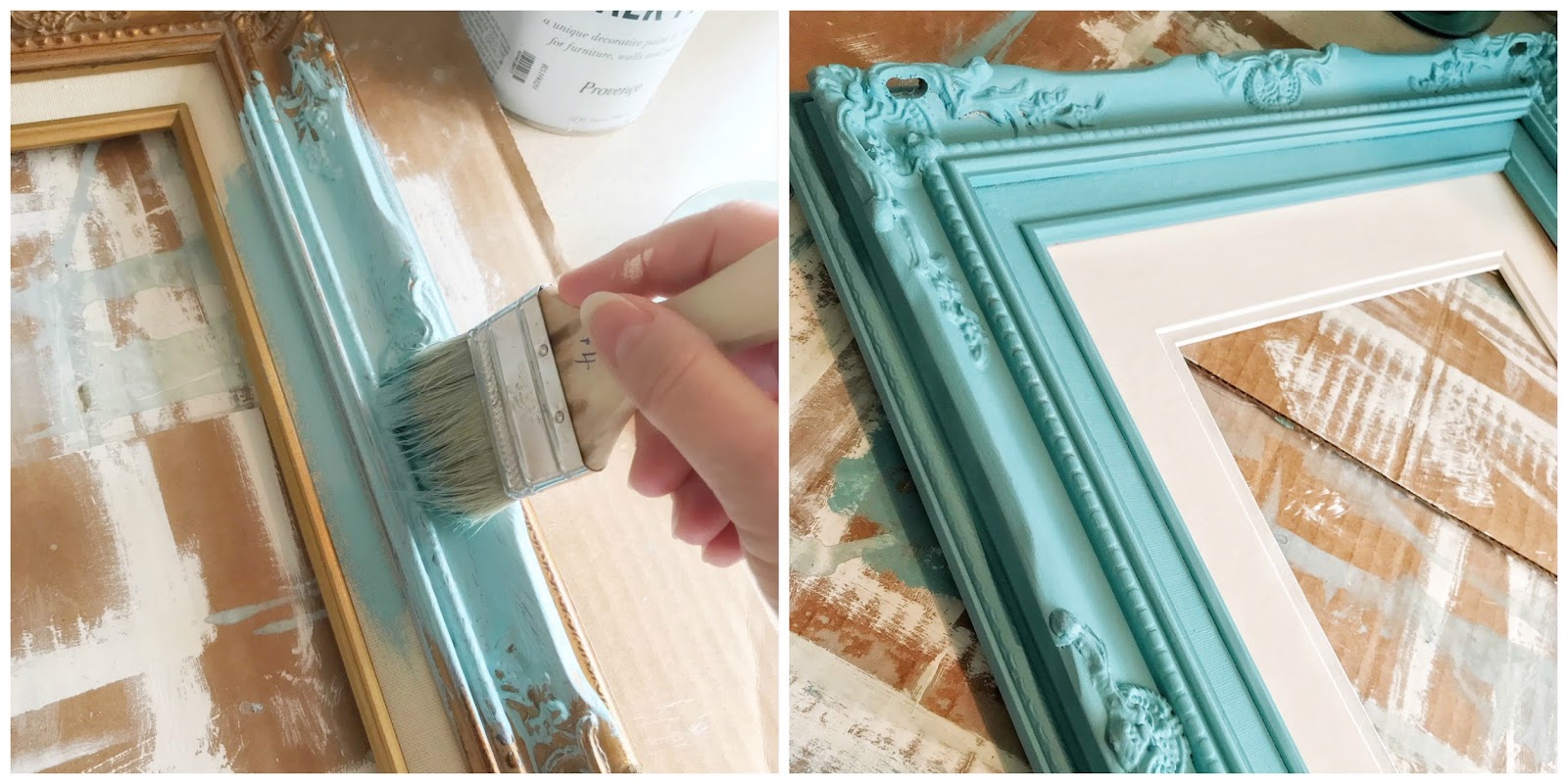 The Empty Nest Diy Tutorial Annie Sloan Whitewashed Gold Frame For One And A Half Coats Of Paint On The Frame Right Over Linen Only Prep Was To Dust Off Did You Know Can Use Annie S