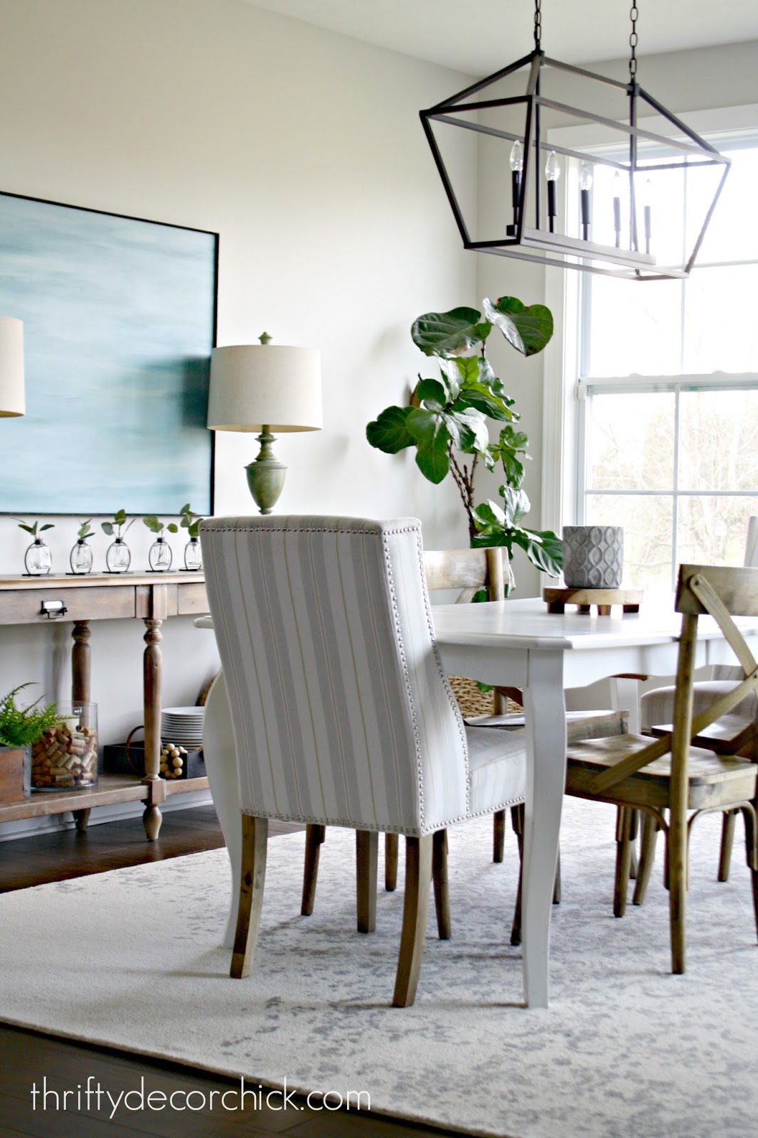 A Tour Of Our Dining Space Eat In Kitchen From Thrifty Decor Chick