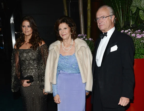 King Carl Gustaf, Queen Silvia and Princess Madeleine