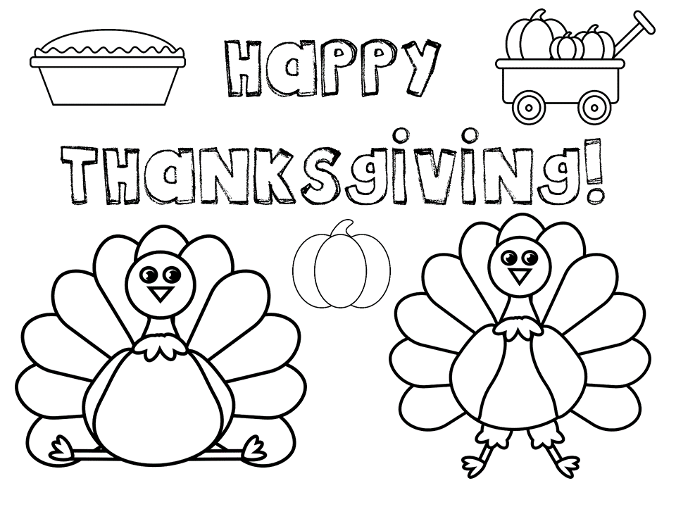 Thanksgiving Coloring Pages Free Printables My Mini