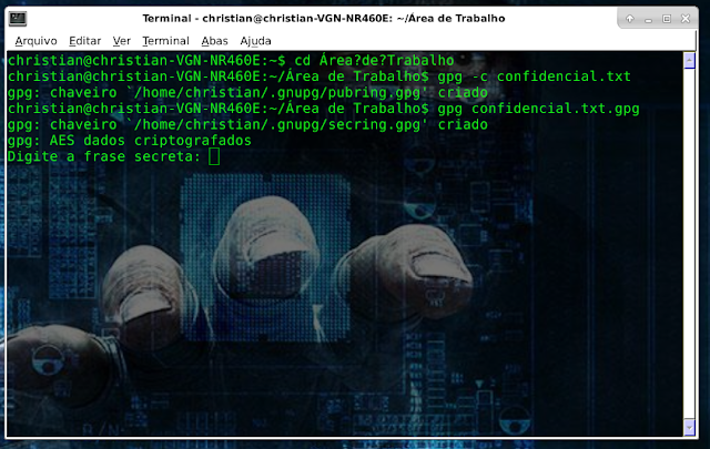 desencriptar arquivo descriptografando arquivos no linux