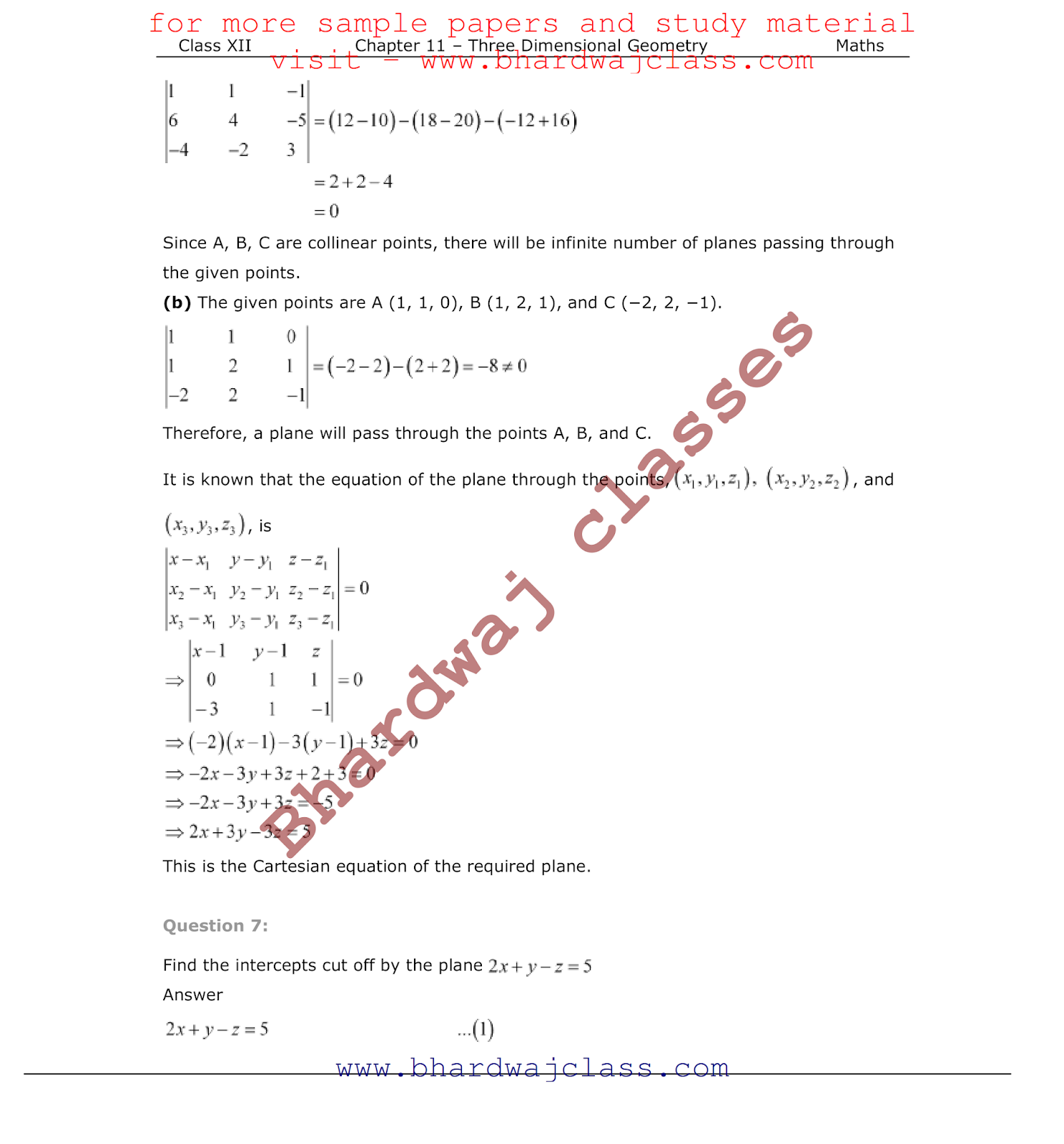 CBSE Class 12 Maths NCERT Solutions Chapter -11