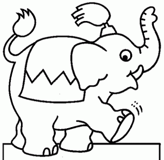 Desenhos para pintar desenho de elefante para colorir online