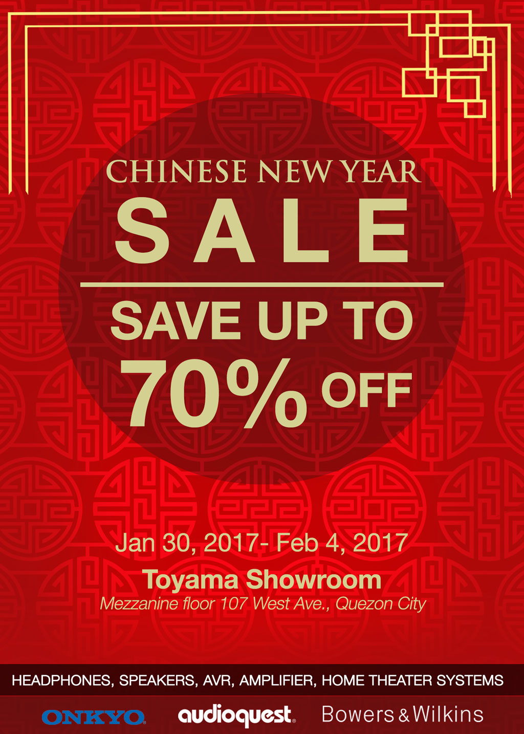 Chinese New Year Sale Toyama Inc and Pure Digital Concept