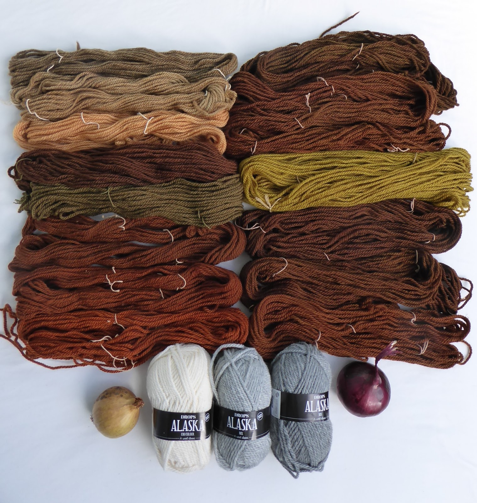 Wool Tribulations of Hand Spinning and Herbal Dyeing Red Onion Skin