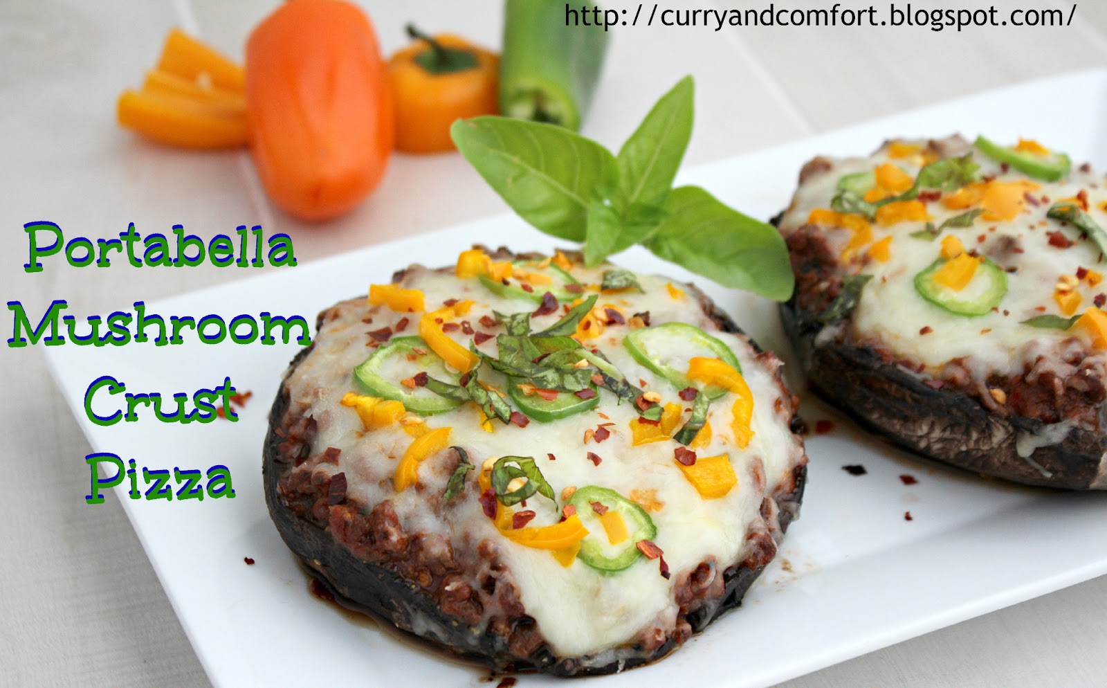 Portabella Mushroom Crust Pizza (Low Carb Pizza) TacoBellCantinaSteak