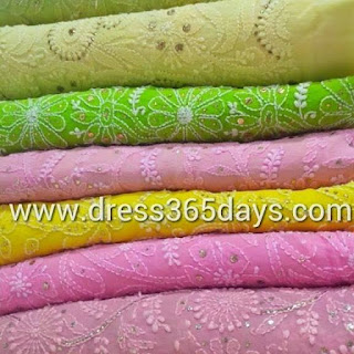 Pure Georgette Lucknowi Suits