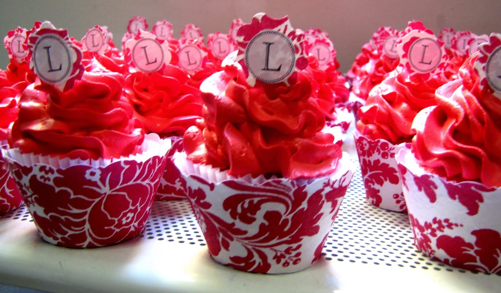 Cupcakes de Boda Rojos, parte 2