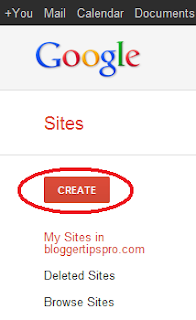 Create a Google Sites page