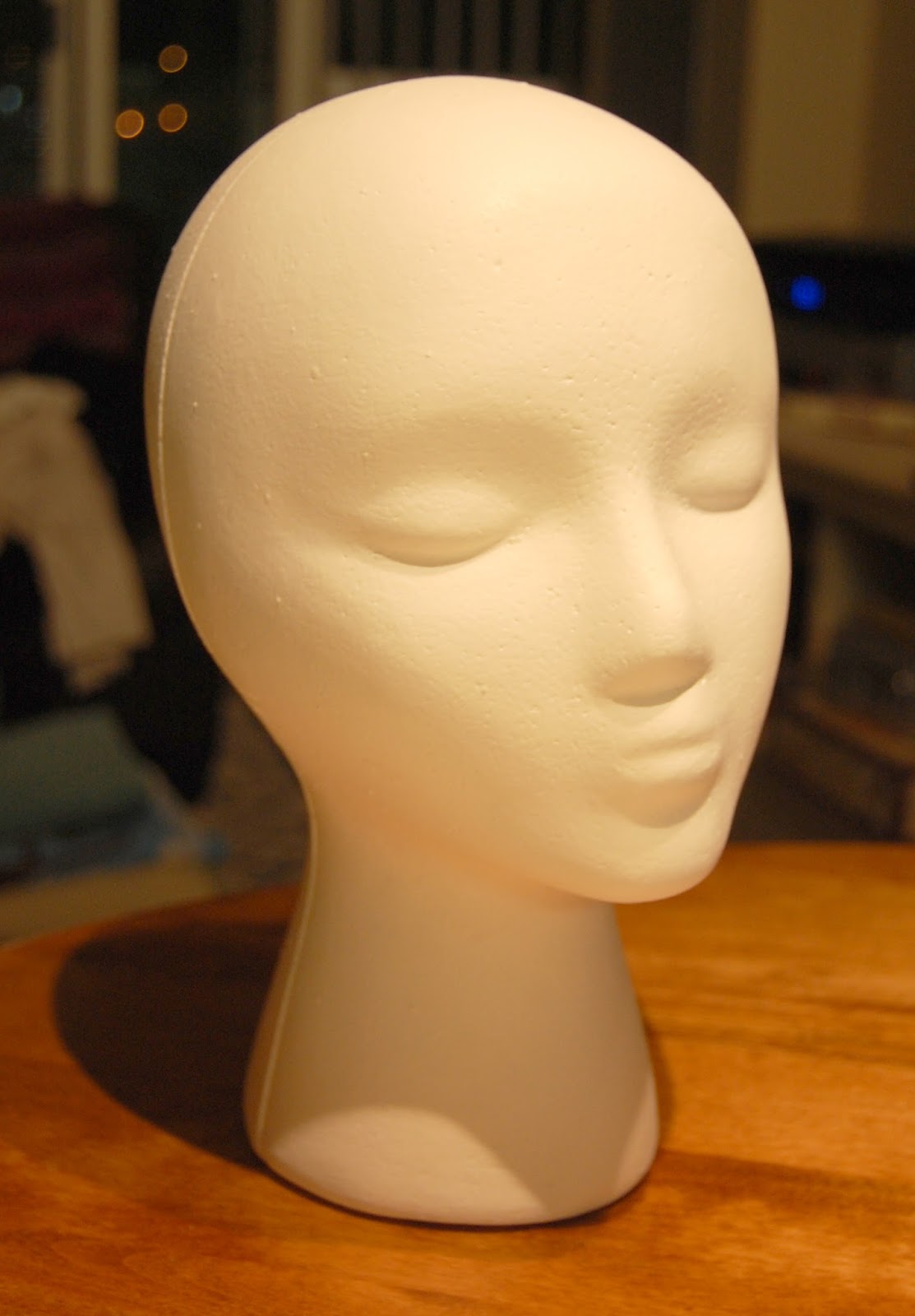 Fancyfree crafts Painting a foam mannequin head