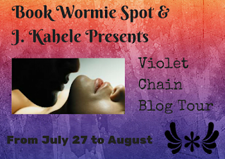 Violet Chain by J Kahele book blog tour banner