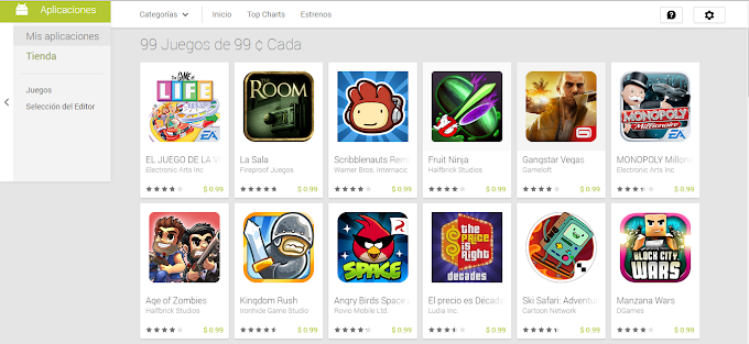 Ofertas de Juego: Docenas de juegos en la Play Store a solo 0,99$. Aprovecheee!!!!      