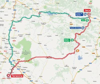 Mapa La Vuelta 2012 Etapa 6