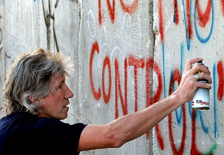 Roger Waters at the Israeli West Bank Barrier