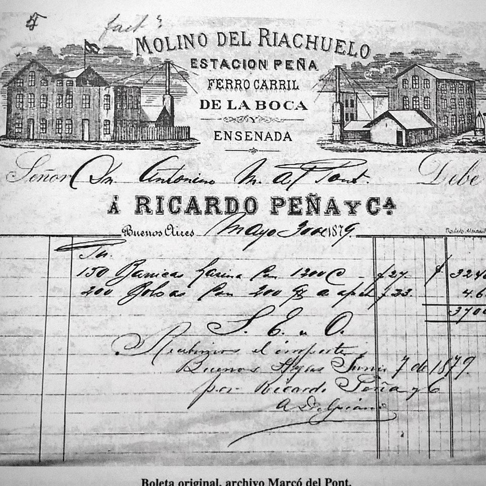 1879-FFCC A LA BOCA Y LA ENSENADA - ESTACION BARRACA PEÑA.