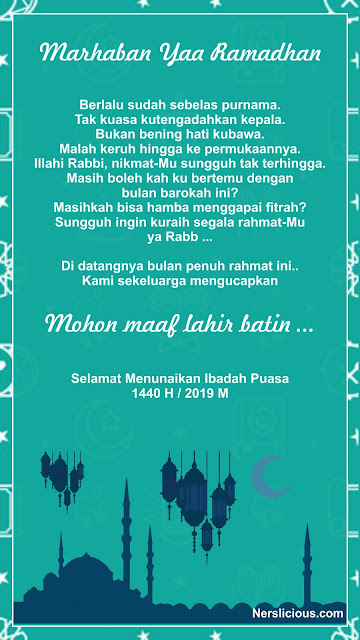 Ucapan Ramadhan 2019 Puisi Sebelas Purnama Berlalu Ucapan Ramadhan 2019 #13