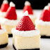 Santa Hat Cheesecake Bites