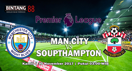 Prediksi Manchester City vs Southampton 30 November 2017