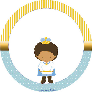 Príncipe Afro: Wrappers y Toppers para Cupcakes para Imprimir Gratis. Toppers o Etiquetas de Príncipe Afro para imprimir gratis.