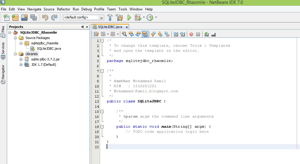 Tutorial mengoneksikan program java ke Database SQLite Manager ...