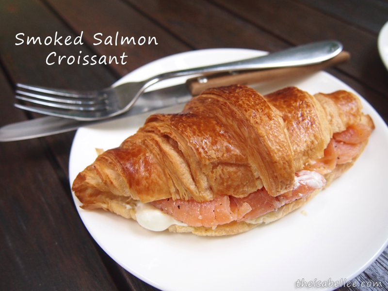 Smoked Salmon Croissant from Three Little Birds Coffee