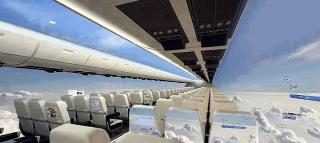 Transparent plane Transparent plane