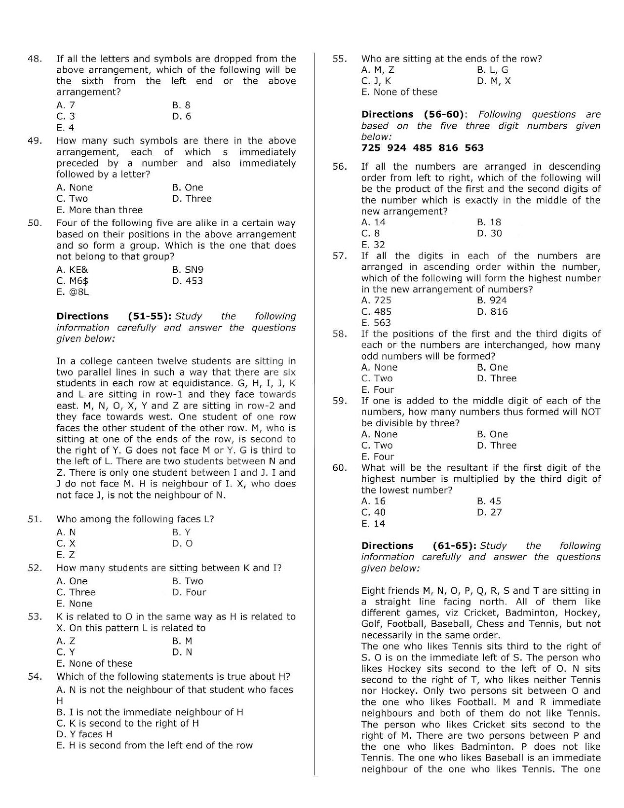 IBPS Clerk Prelims Question Paper 2016 Download PDF IBPS Clerk Prelims Question Paper 2016 Download PDF
