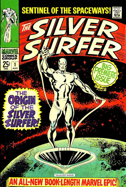 Silver Surfer v1 #1, 1968 marvel silver age comic book cover Silver Surfer v1 #1, 1968 marvel silver age comic book cover