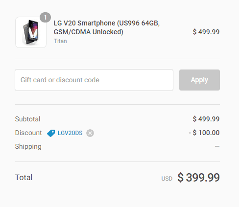 LG V20 Deal