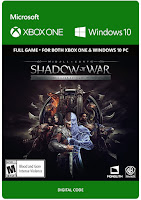 Middle-Earth: Shadow of War Game Cover Xbox One Silver Edition