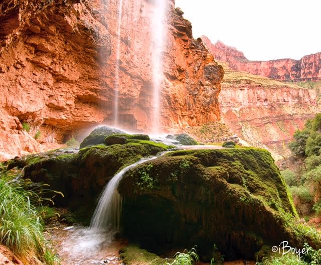 Ribbon Falls, Grand Canyon National Park Girl on a Hike