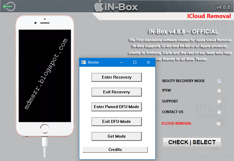 iPhone Lock Remove Tool iNBox V4.8.0