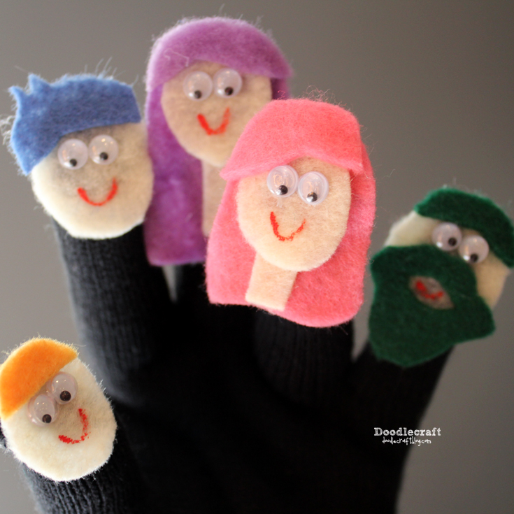 √ Easy Finger Puppet Gloves! New Handycrafts