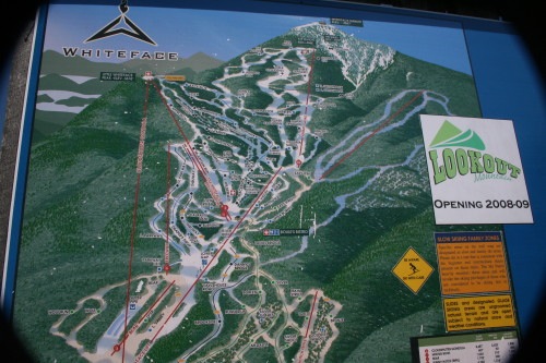 Blue Roads to Hiking Trails Little - Ski Run Map